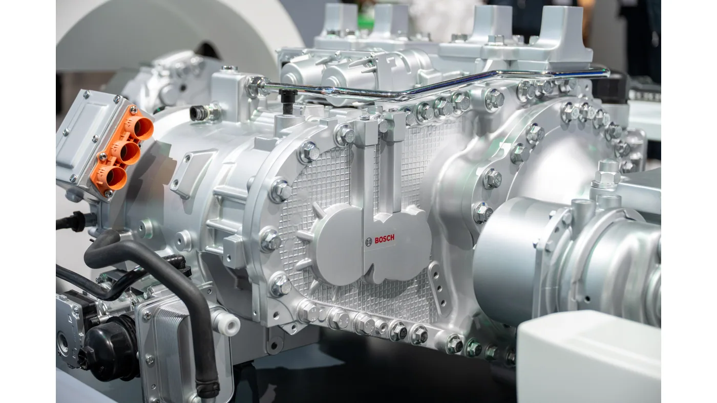 Eje eléctrico rígido de Bosch expuesto como componente