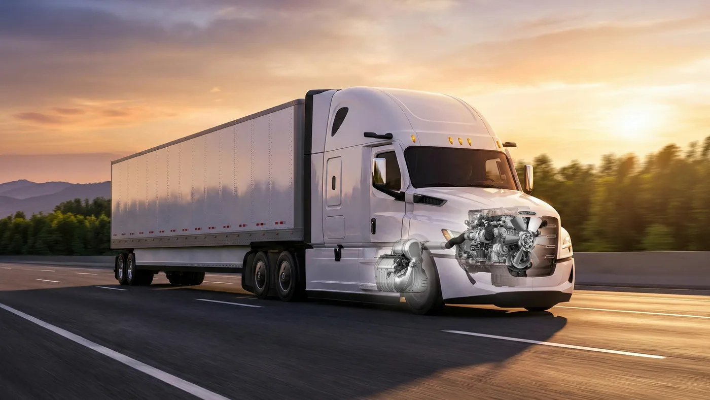 Freightliner Cascadia equipado con el sistema Detroit Gen 6