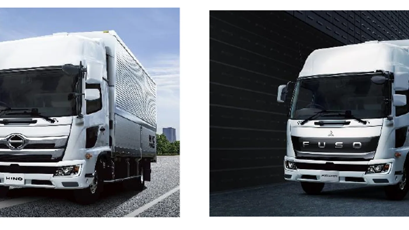 Hino Ranger y Mitsubishi Fuso Fighter medianos