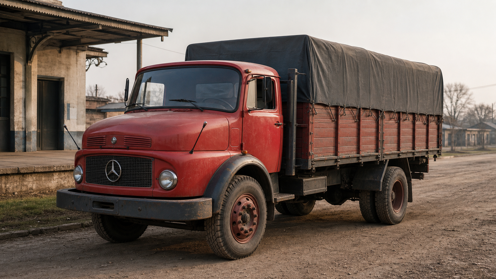 Recreación de un Mercedes-Benz L 1114 de carga de los años setenta