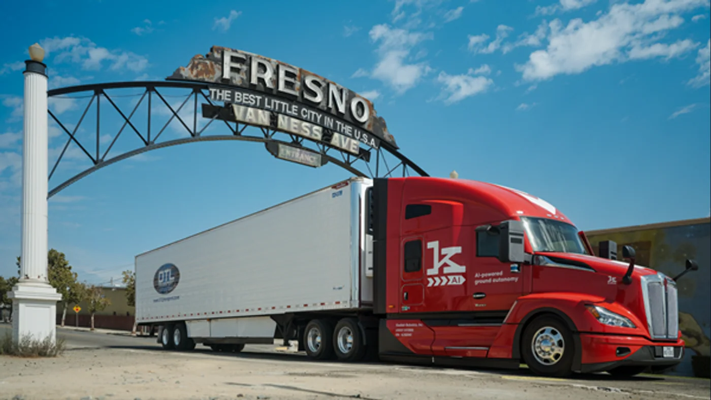 Imagen de prensa de Kodiak y DTL Transport para su colaboración en California